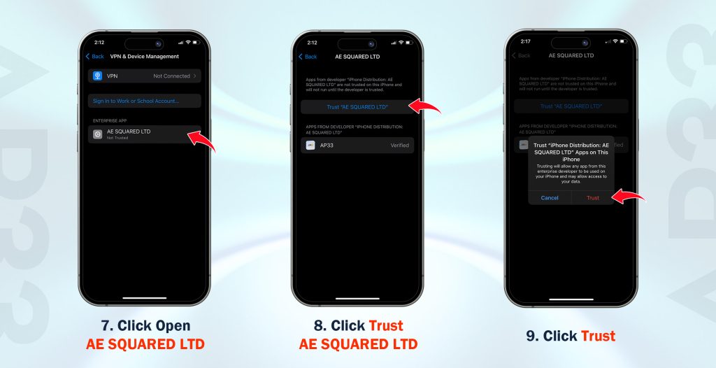 AP33 IOS APK download Step 3
